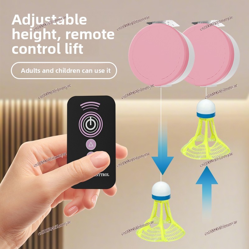 Badminton Rebound Trainer - อุปกรณ์ฝึกแบดมินตันในร่มสำหรับเด็ก แบบเด้งกลับได้ ฝึกซ้อมด้วยตัวเอง