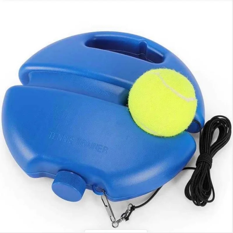 Badminton Rebound Trainer - อุปกรณ์ฝึกเทนนิสแบบสะท้อนกลับพร้อมฐาน, ลูกเทนนิสฝึกซ้อมพร้อมสายยืดหยุ่นสูง, อุปกรณ์ฝึกเทนนิสแบบฝึกเองที่ทนทานต่อการสึกหรอ