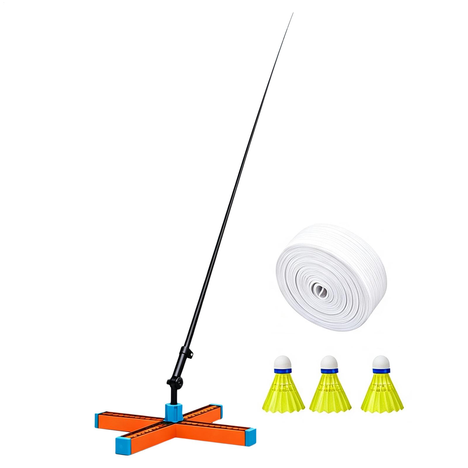 อุปกรณ์ฝึกแบดมินตันแบบพกพา พับ - Badminton Rebound Trainer บทวิจารณ์และราคา