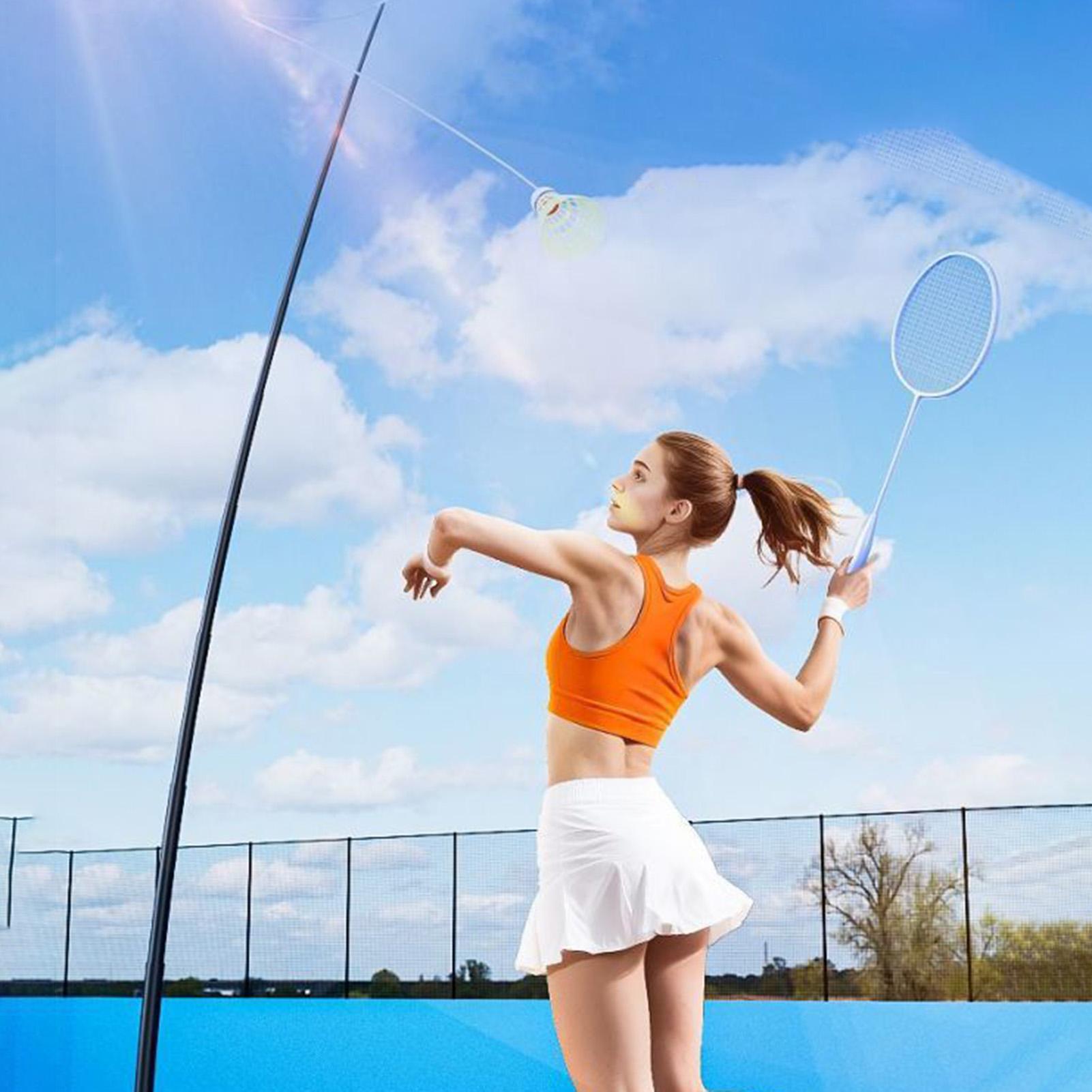 อุปกรณ์ฝึกแบดมินตันแบบพกพา พับ - Badminton Rebound Trainer บทวิจารณ์และราคา
