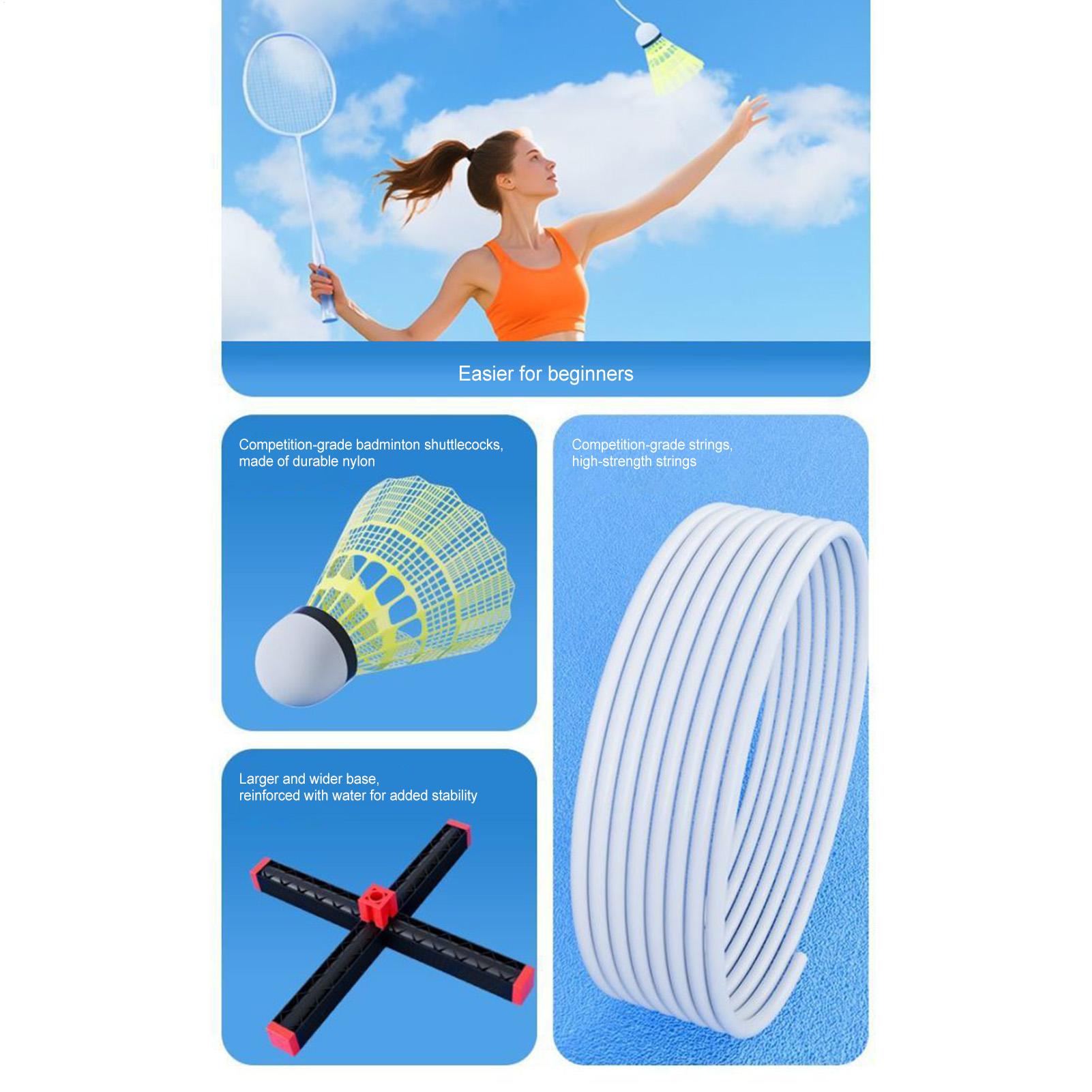อุปกรณ์ฝึกแบดมินตันแบบพกพา พับ - Badminton Rebound Trainer บทวิจารณ์และราคา