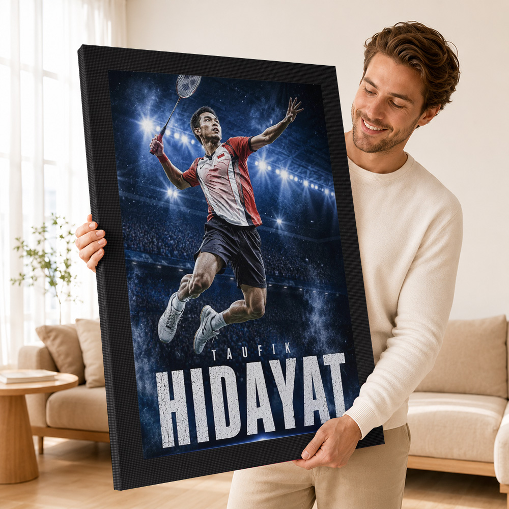 ภาพโปสเตอร์ผ้าแคนวาสของนักกีฬา - Badminton Legend บทวิจารณ์และราคา
