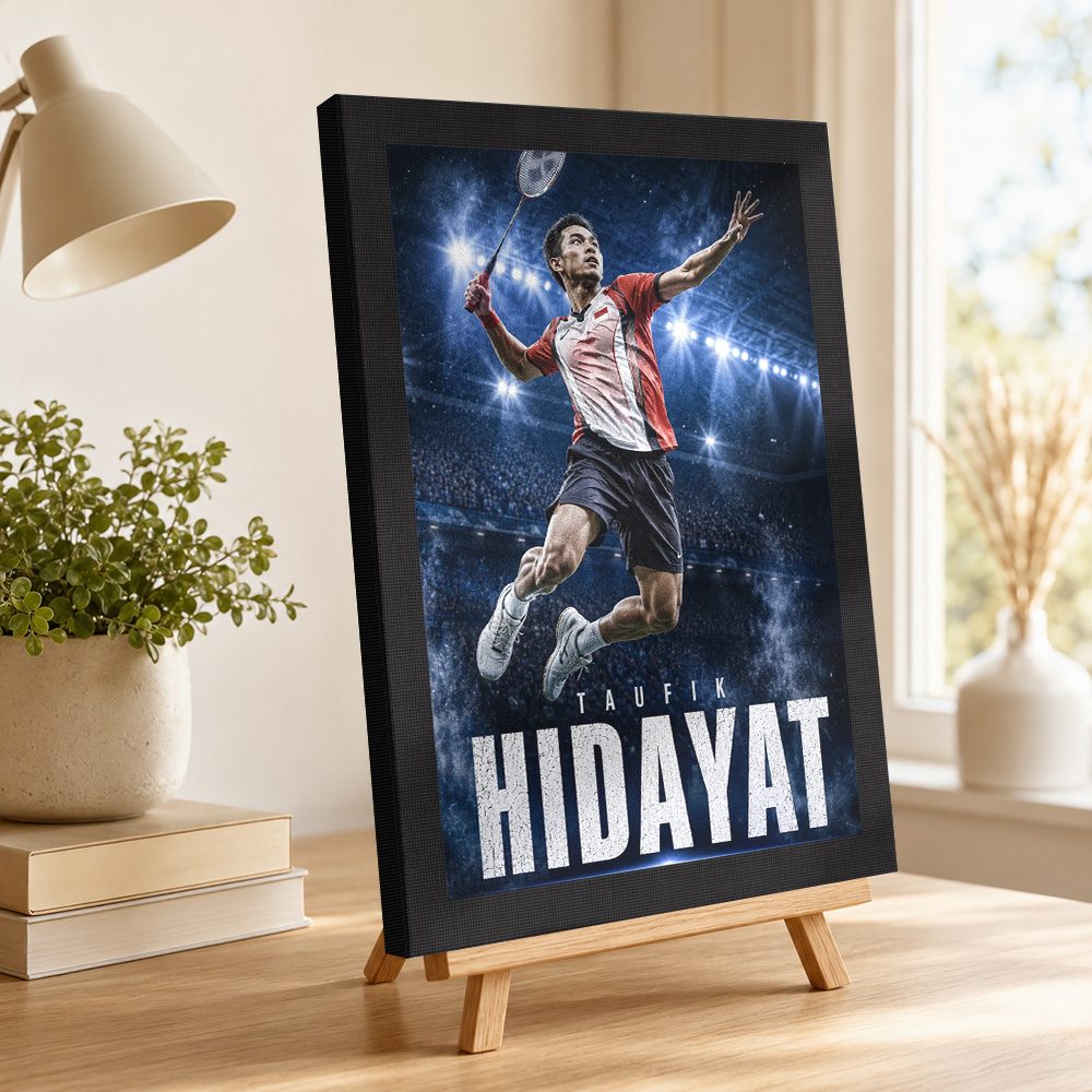 ภาพโปสเตอร์ผ้าแคนวาสของนักกีฬา - Badminton Legend บทวิจารณ์และราคา