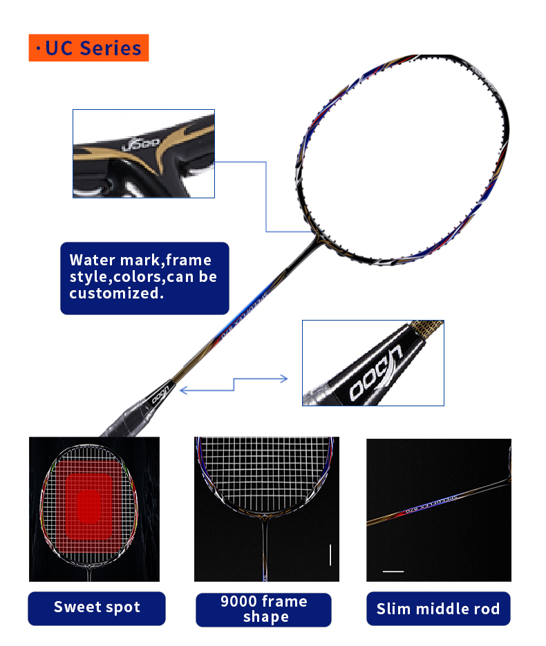 ไม้แบดมินตันกราไฟท์คอมโพสิต UC - Badminton Junior บทวิจารณ์และราคา